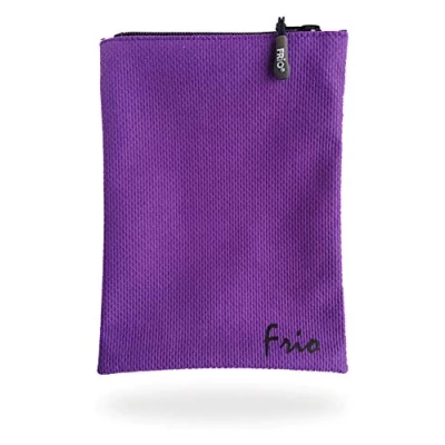 Afbeelding van FRIO VIVA Grote insulinezak voor diabetici, 19 x 14 cm, maximaal 4 insulinepennen, koelt met koud water, geen koelblokken nodig (paars)