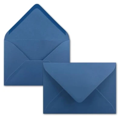 Afbeelding van 50 enveloppen 17,5 x 12,5 cm, koningsblauw met puntige klep 120 g/m² gewoon de gewenste hoeveelheid invoeren