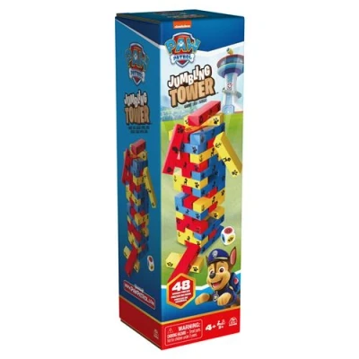 Afbeelding van Paw Patrol Jumbling Tower 48 Houten Blokken