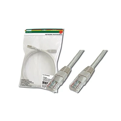 Image de DIGITUS Premium Cordon de raccordement RJ 45 (M) pour 1.5 m UTP CAT 5e démarré gris