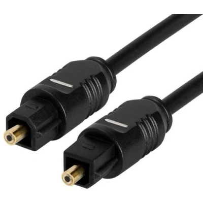 Afbeelding van Techly 1m Toslink/Toslink audio kabel Zwart