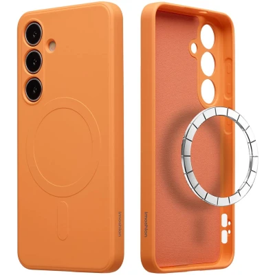 Afbeelding van imoshion Color Backcover met MagSafe voor de Samsung Galaxy S25 Plus Neon Orange