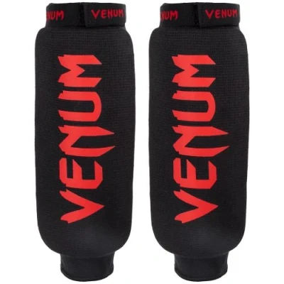 Image de Protège tibias Venum Noir et Rouge 100