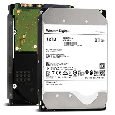 Afbeelding van HGST 12 TB 0F30146 Ultrastar HC520, HDD Enterprise 3,5 inch, SATA 3.0 (6 Gb/s), 7200 rpm, 256 MB cache, 512E