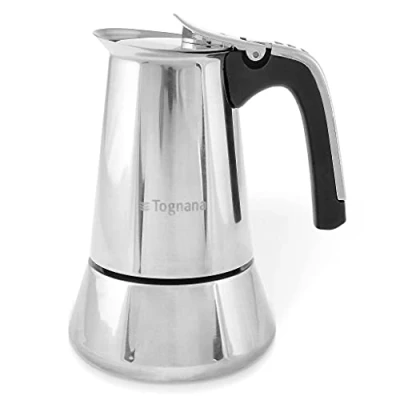 Image de Tognana Riflex Induction Cafetière 4 Tasses Acier Inoxydable Argent
