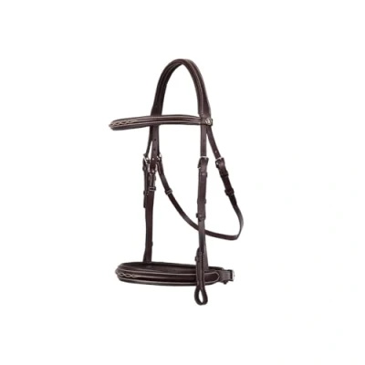 Afbeelding van BR Hunter hoofdstel Oxford Pony Zilver Bruin