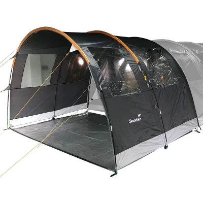 Afbeelding van Skandika Canopy Gotland 6 Tentluifel Voortent voor de tent grijs/oranje