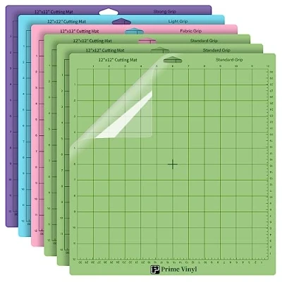 Afbeelding van Prime Vinyl Snijmat voor Cricut Explore One/Air/Air 2/Maker, (StandardGrip/Lightgrip/Stronggrip/Fabricgrip) 12 x inch accessoires (6 stuks)