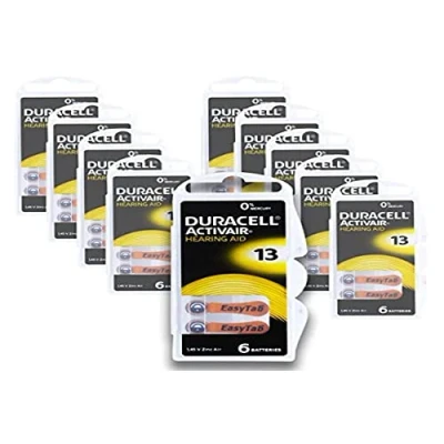 Afbeelding van Duracell Batterij Zink Lucht, 13, 1.45V Activair, Blisterverpakking (6 Pack)