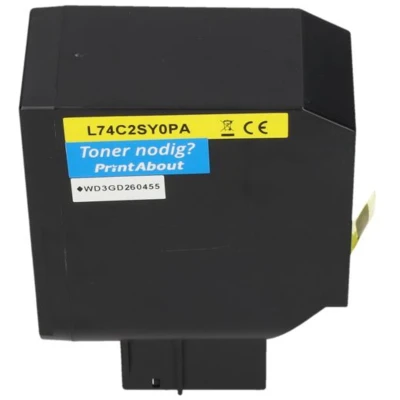 Afbeelding van Huismerk Lexmark 74C2SY0 Toner Geel Hoge capaciteit