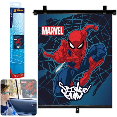 Afbeelding van MARVEL Spider Man Rolluik blind, rolgordijn BESCHERMING TEGEN DE ZON zonnescherm VOOR auto, afdekking RAAM 36x45 cm