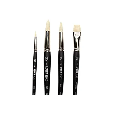 Afbeelding van Winsor &amp; Newton Set van 4 transparante houten penselen