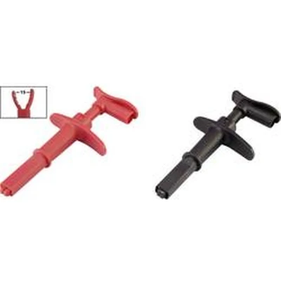 Afbeelding van VOLTCRAFT MSK 116 Krokodillenklem Stekker 4 mm CAT III 1000 V, IV 600 V Zwart, Rood