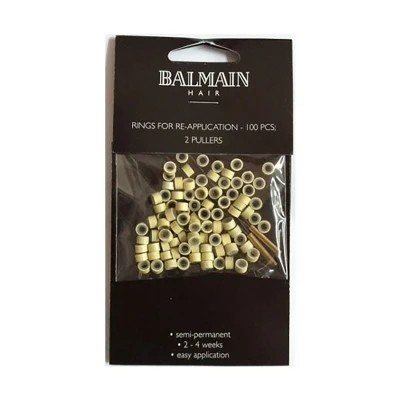 Afbeelding van Balmain Micro Rings Beige 100st