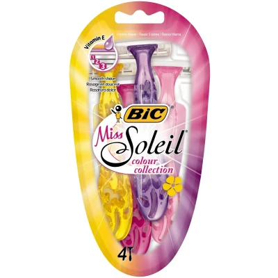 Afbeelding van Bic Miss Soleil Colour Collection Wegwerpscheermesjes 4ST