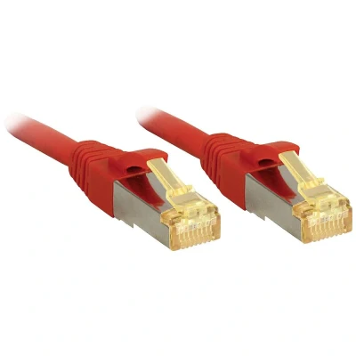 Afbeelding van LINE netwerkkabel Cat. 7 S/FTP, koper, LSOH, 600 MHz, rood, 1 m
