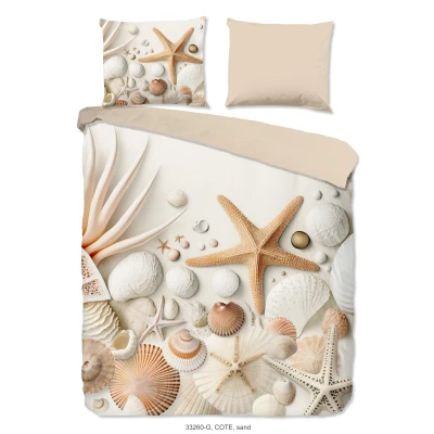 Afbeelding van Good morning Dekbedovertrek Cote nr.33260 zand 240x220 + 2 kussenslopen 60x70 Beige