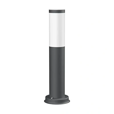 Afbeelding van ledscom.de Vuurlamp/lichtklem/tuinlamp PORU voor buiten, IP44, 39 cm, antraciet, 1 x E27 max. 40 W, kolom, oriëntatielicht, vloer, tuin, terras,