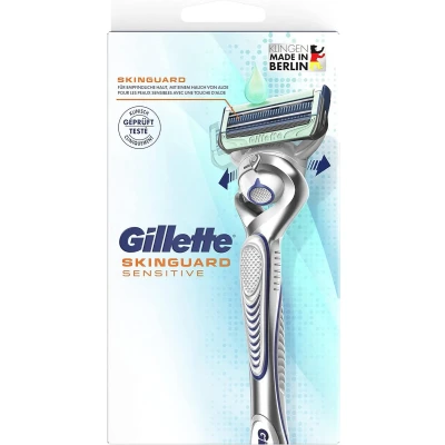 Afbeelding van Gillette Skinguard Sensitive Scheerapparaat met Aloë Vera 1 Navul Mesje