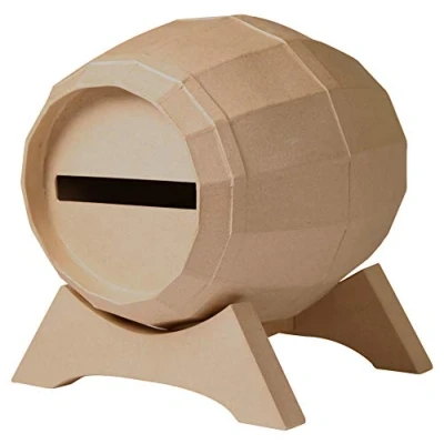 Afbeelding van Décopatch EV020C een houder van bruin papier maché, 29 x 21 cm, vat urn, eenheid