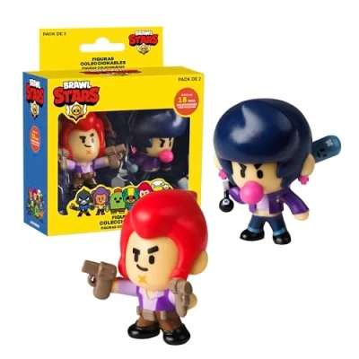 Afbeelding van Bizak Brawl Stars 64112015 3 Set van 2 figuren 6 cm in doos