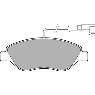 Afbeelding van DELPHI LP2299 Remblokkenset Incl. slijtage waarschuwingscontact Met anti kreukplaat toebehoren ALFA ROMEO: MiTo, FIAT: BRAVO 2, LANCIA: DELTA 3