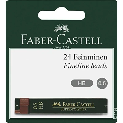 Afbeelding van Faber Castell Potloodstiftjes FC 0 5mm HB Super Polymer 2 st/blister