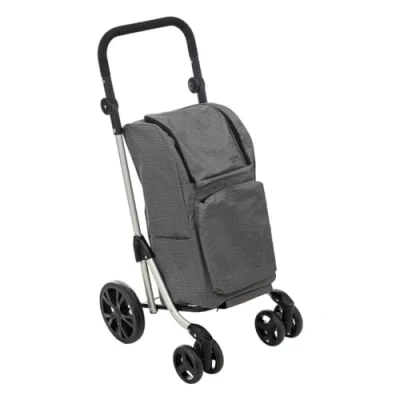 Afbeelding van 5five opvouwbare trolley met 4 wielen grijs