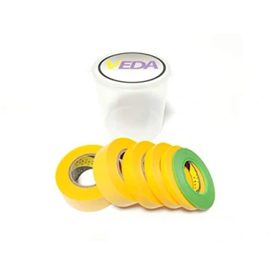 Afbeelding van 5 rollen afdektape 6/10/12/18/24 mm modellering door verfspuiten + 2 afplaktape