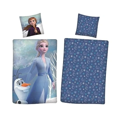 Afbeelding van Disney Frozen Elsa omkeerbaar flanellen beddengoed 80 x cm 135 200