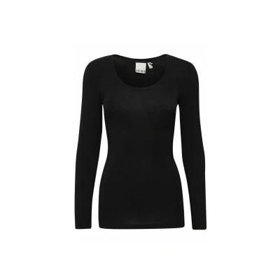Afbeelding van Ichi IHZOLA PLAIN LS Dames Top Maat XL