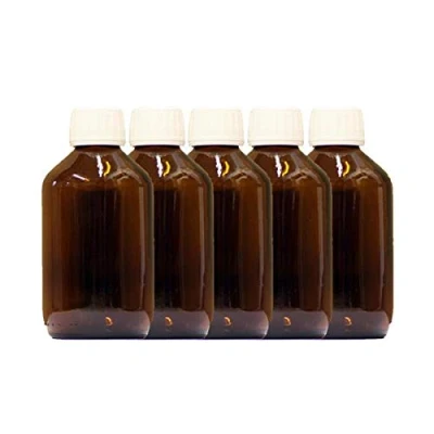 Afbeelding van 5 stuks 250 ml donkere glazen fles met pp28st sluiter