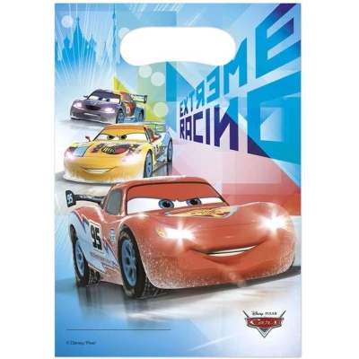 Afbeelding van Feestzakje Cars Ice Racers 24x17cm 6 stuks