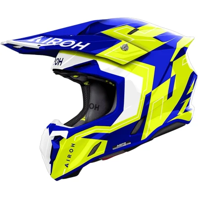 Afbeelding van Airoh Twist 3.0 Dizzy Blue Yellow XL Maat Helm