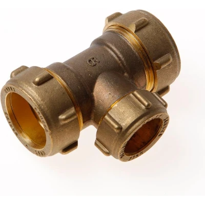Afbeelding van Installatiebranche T koppeling 3x knel 28 22 28mm