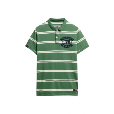 Afbeelding van Superdry Poloshirt, Heren, Maat: XL, Green stripe