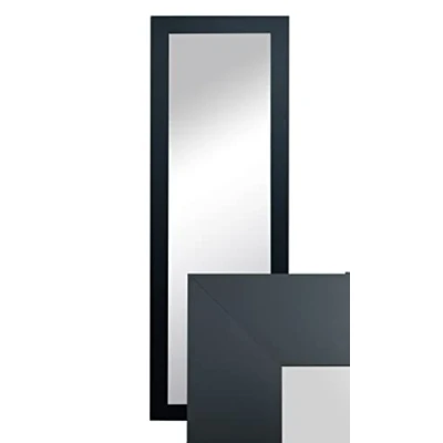 Afbeelding van BD ART Decoratieve wandspiegel, garderobespiegel, 150 x 50 cm, zwart