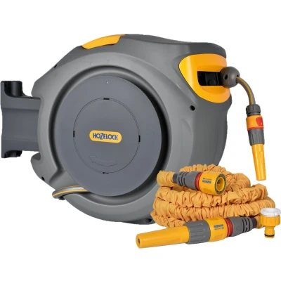 Afbeelding van Hozelock Auto Reel 25 meter + Superhoze uitrekbare slang 7,5