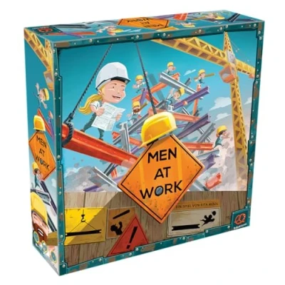 Afbeelding van Pretzel Games, Men at Work Familiespel, behendigheidsspel, 2 5 spelers, vanaf 8 jaar, 30 minuten, Duits, meerkleurig