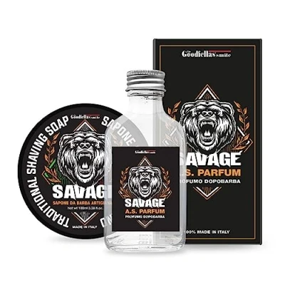 Afbeelding van THE GOODFELLAS&#039; SMILE Savage Duo scheer en aftershave zeepset, 500 g