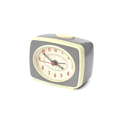 Afbeelding van Kikkerland Retro wekker Classic Alarm Clock Antraciet