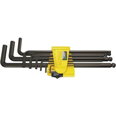 Afbeelding van Wera blacklaser inbussleutelset 9 delige inch 5/64 3/8