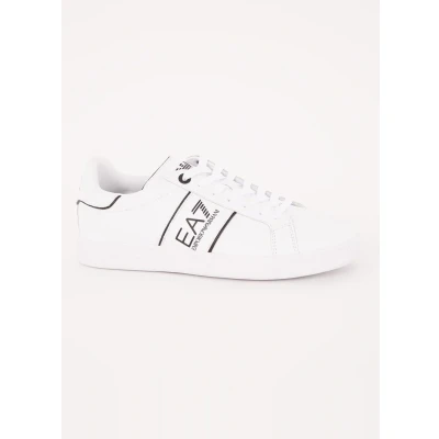 Afbeelding van EA7 Emporio Armani Classic Unisex Sneakers laag, Maat: 45 1/3, White/black Leer