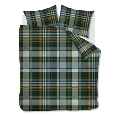 Afbeelding van Snoozing Prisca Dekbedovertrek Tweepersoons 200x200/220 cm Green