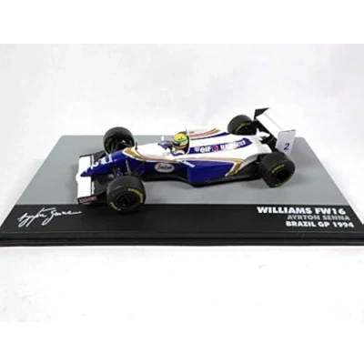 Afbeelding van OPO 10 Ayrton Senna Williams miniatuurauto compatibel met Renault FW16#2 Brasilien GP Formule 1 1994 1:43 Altaya (715)