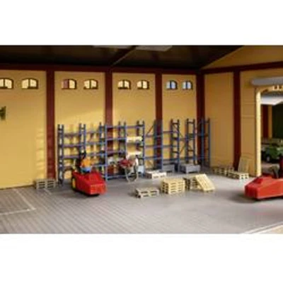 Afbeelding van Auhagen 41660 H0 Zwaargewichtsrek en pallets