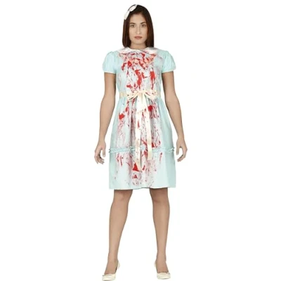 Afbeelding van Fiestas Guirca Verkleedpak Horror Tweeling Polyester Wit Maat M