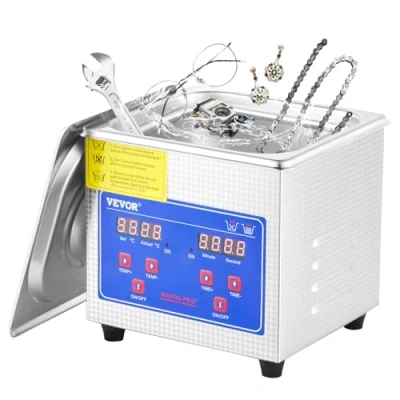 Afbeelding van BananaB JPS 08A ultrasone reiniger, 1,3 liter, reiniger met digitale timer voor glazen, valse teeth hoeken