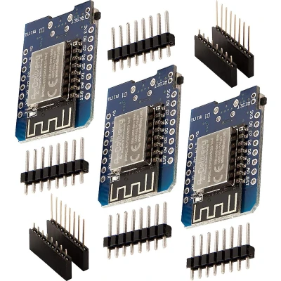 Afbeelding van AZDelivery 3 x D1 Mini NodeMcu met ESP8266 12F WLAN Module CH340G Lua compatibel Arduino Inclusief E Book!