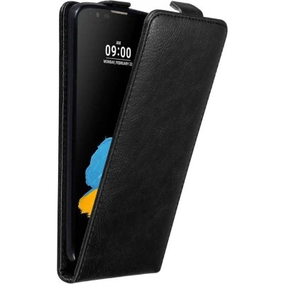 Afbeelding van Cadorabo Hoesje geschikt voor LG STYLUS 2 in ZWARTE NACHT Beschermhoes flip design Case Cover met magnetische sluiting